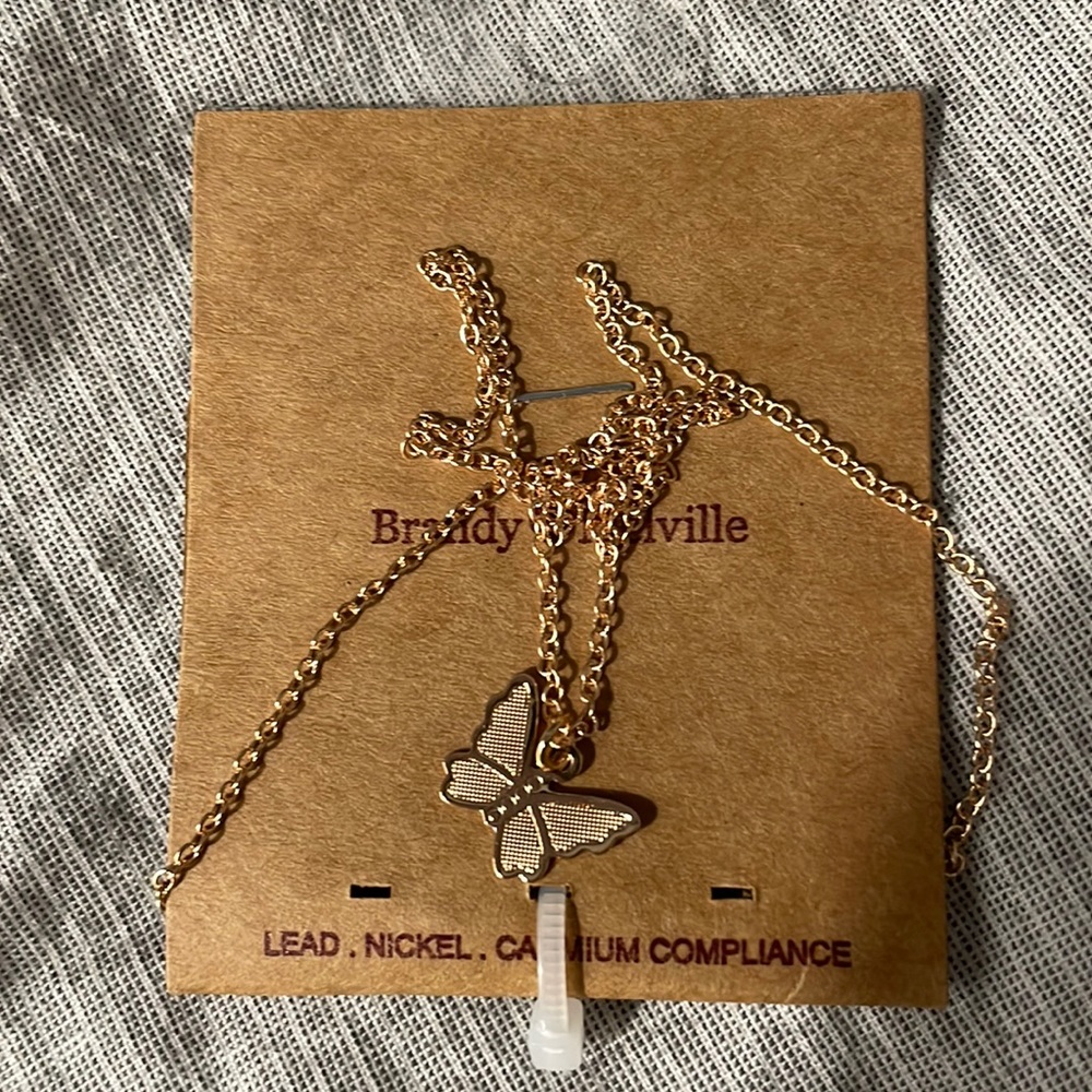brandy butterfly necklace